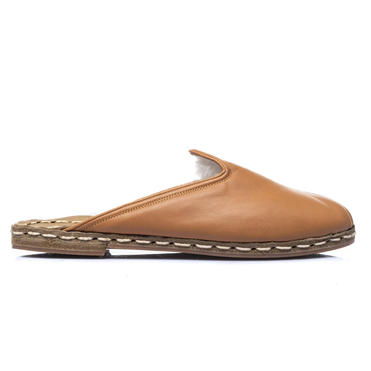 Women's Coconut Brown Shearlings from Atlantis Handmade Shoes