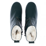 Men's Green Shearling Boots From Atlantis Handmade Shoes