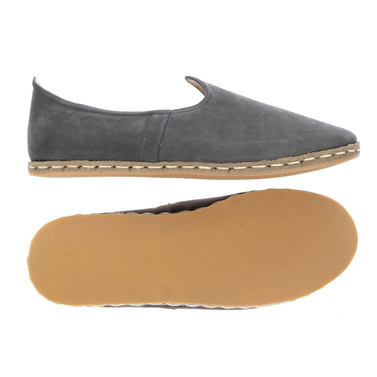 Women's Gray Slip On Shoes from Atlantis Handmade Shoes