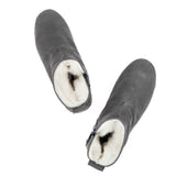 Men's Gray Shearling Boots From Atlantis Handmade Shoes