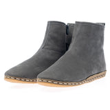 Women's Gray Shearling Boots from Atlantis Handmade Shoes