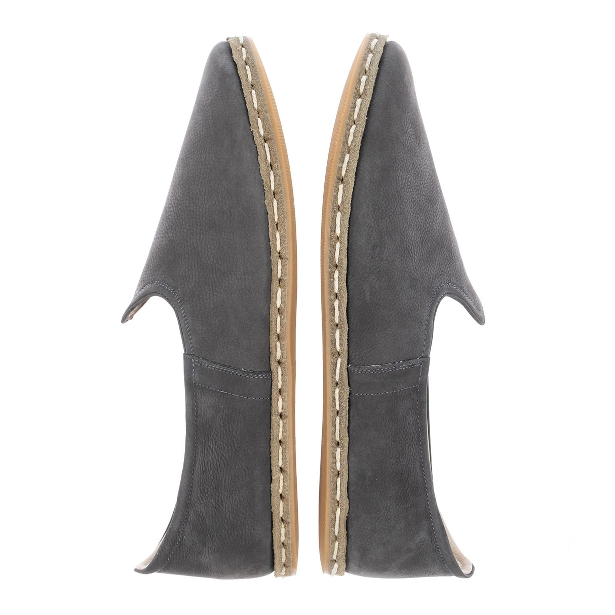 Men's Gray Slip On Shoes from Atlantis Handmade Shoes