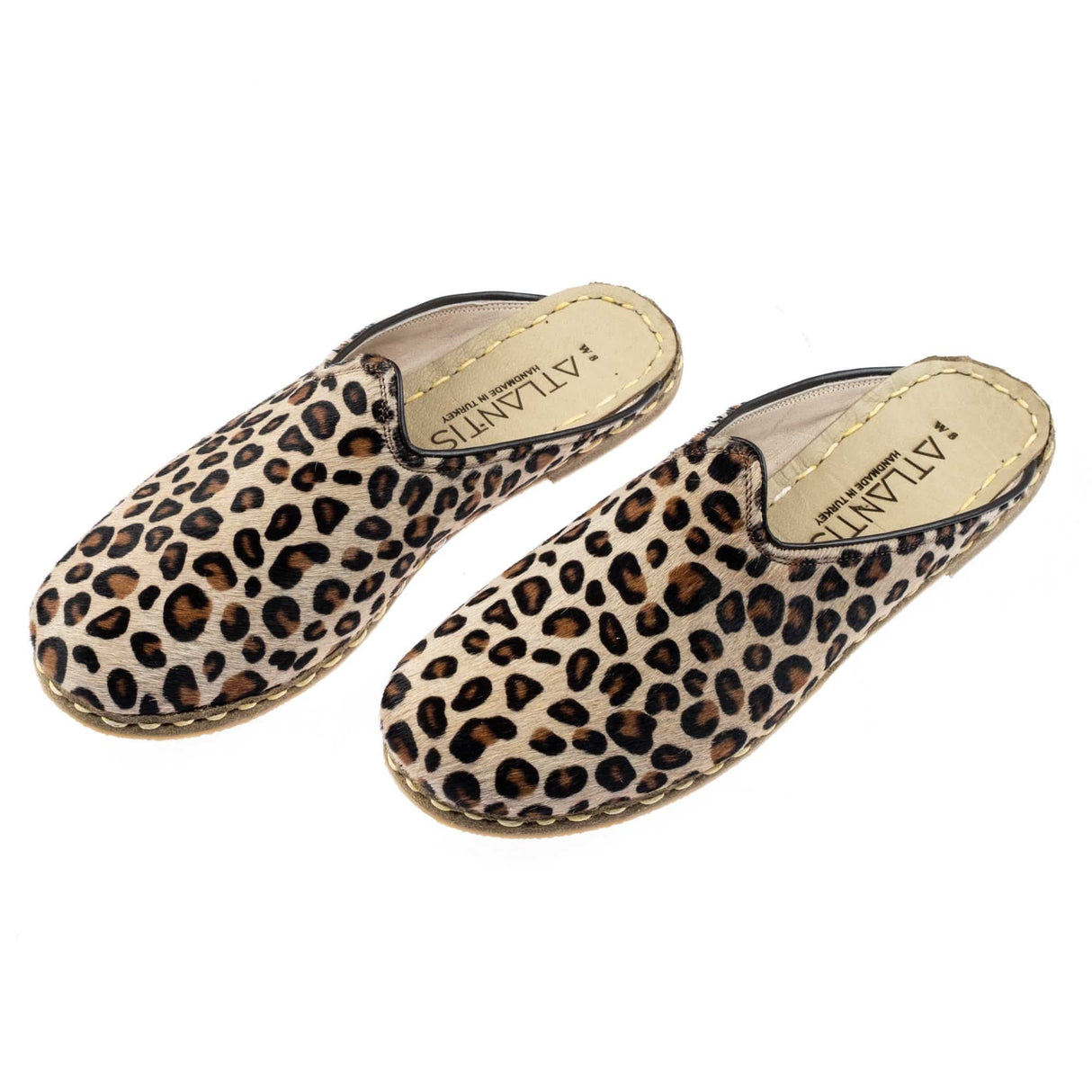 Men's Leopard Slippers from Atlantis Handmade Shoes