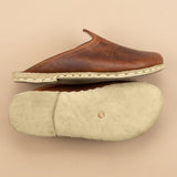 Men's Lion Barefoot Slippers from Atlantis Handmade Shoes