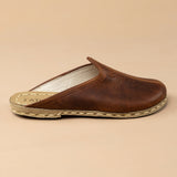 Men's Lion Barefoot Slippers from Atlantis Handmade Shoes