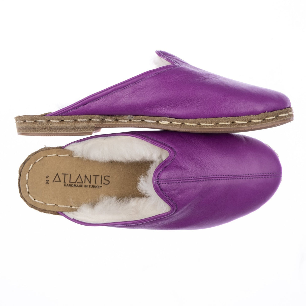 Men's Purple Shearlings from Atlantis Handmade Shoes
