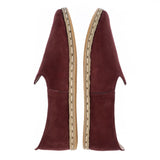 Women's Burgundy Slip On Shoes from Atlantis Handmade Shoes