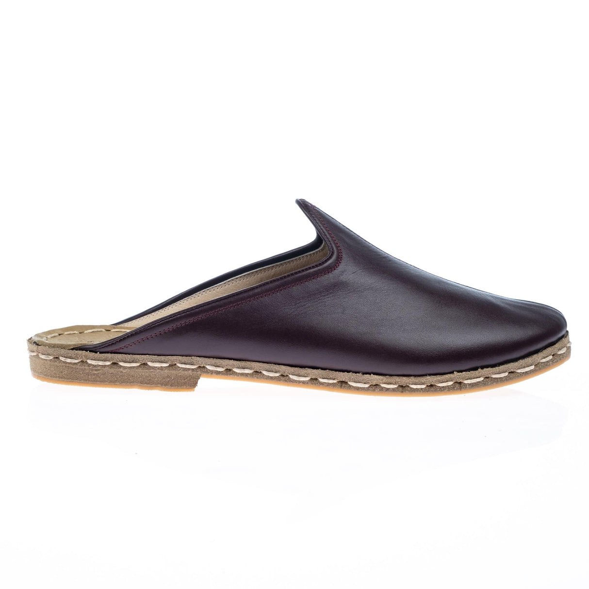 Women's Maroon Slippers from Atlantis Handmade Shoes