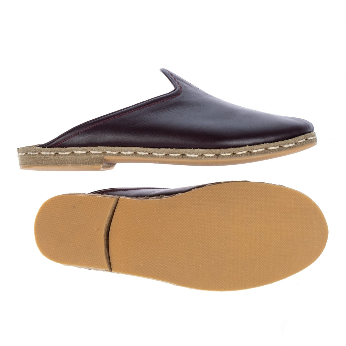Men's Maroon Slippers from Atlantis Handmade Shoes