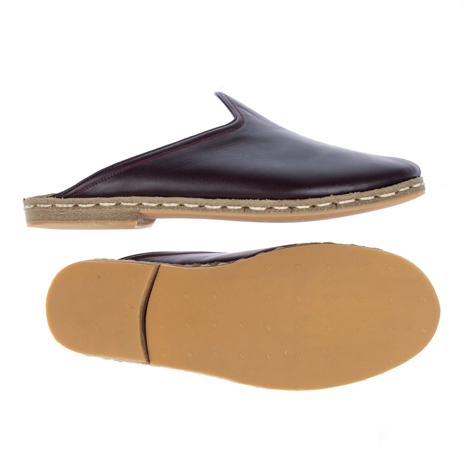 Women's Maroon Slippers from Atlantis Handmade Shoes
