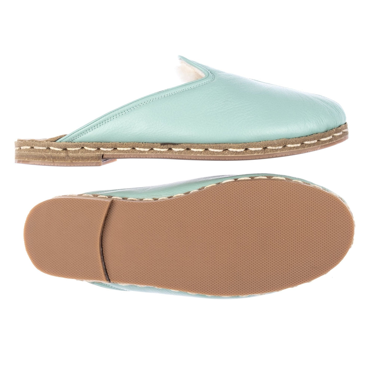 Men's Aqua Shearlings from Atlantis Handmade Shoes