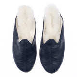 Women's Navy Furs from Atlantis Handmade Shoes