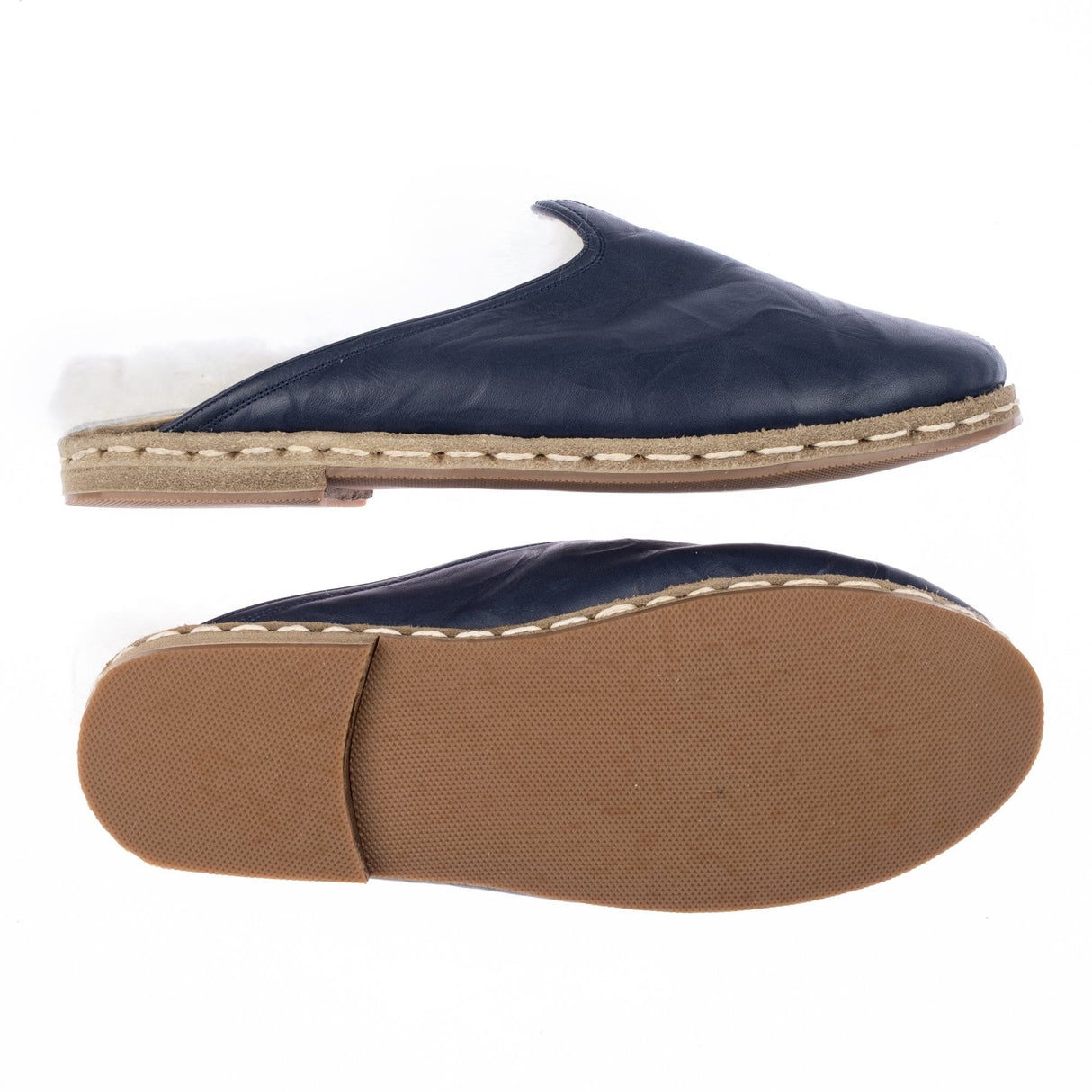 Men's Navy Furs from Atlantis Handmade Shoes