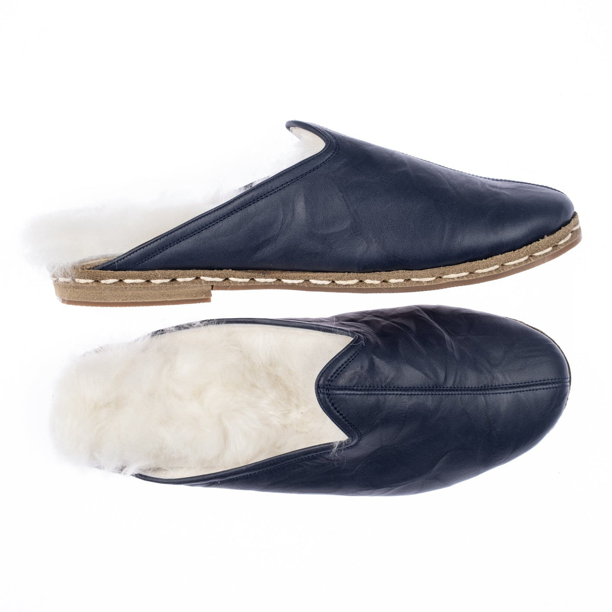 Men's Navy Furs from Atlantis Handmade Shoes