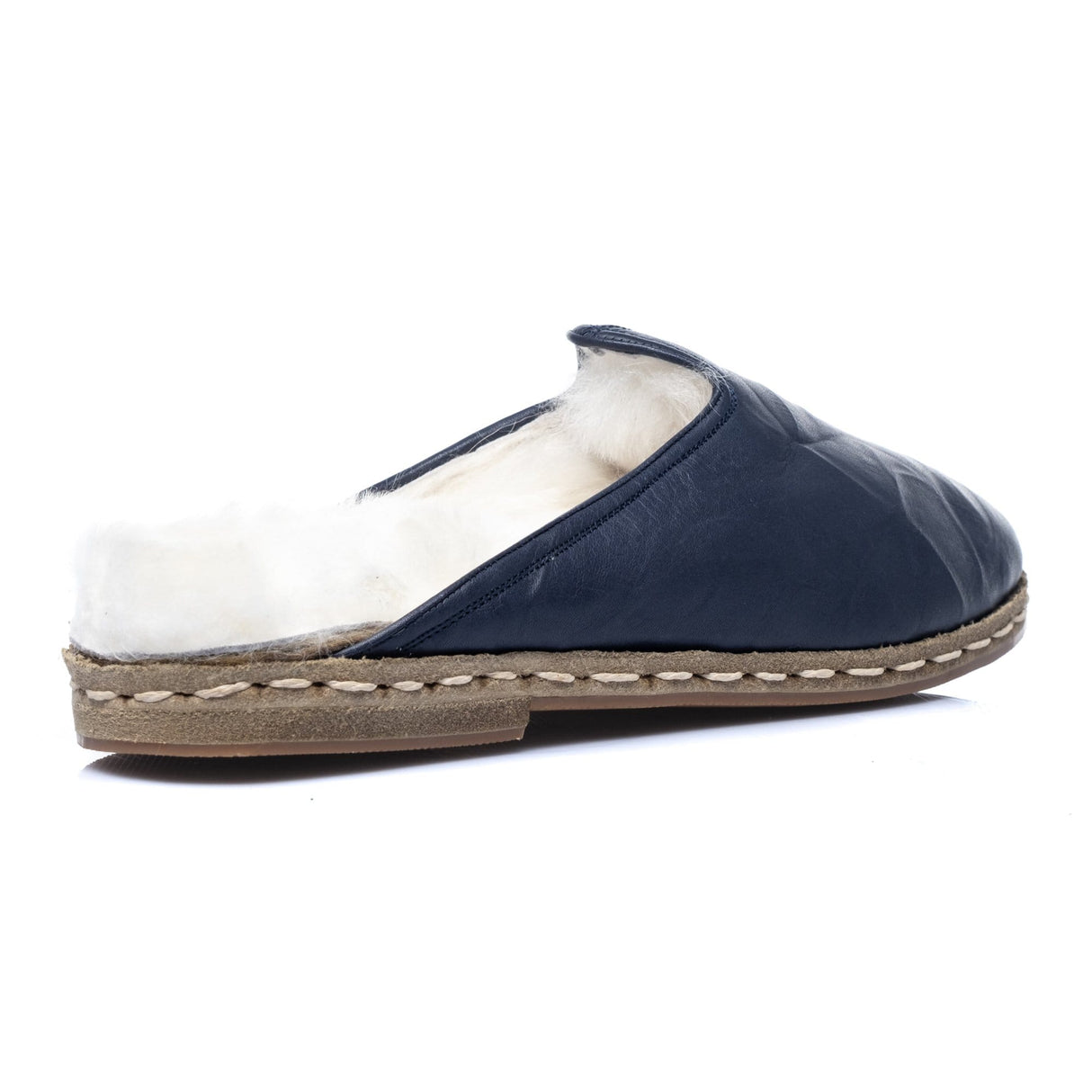 Women's Navy Furs from Atlantis Handmade Shoes
