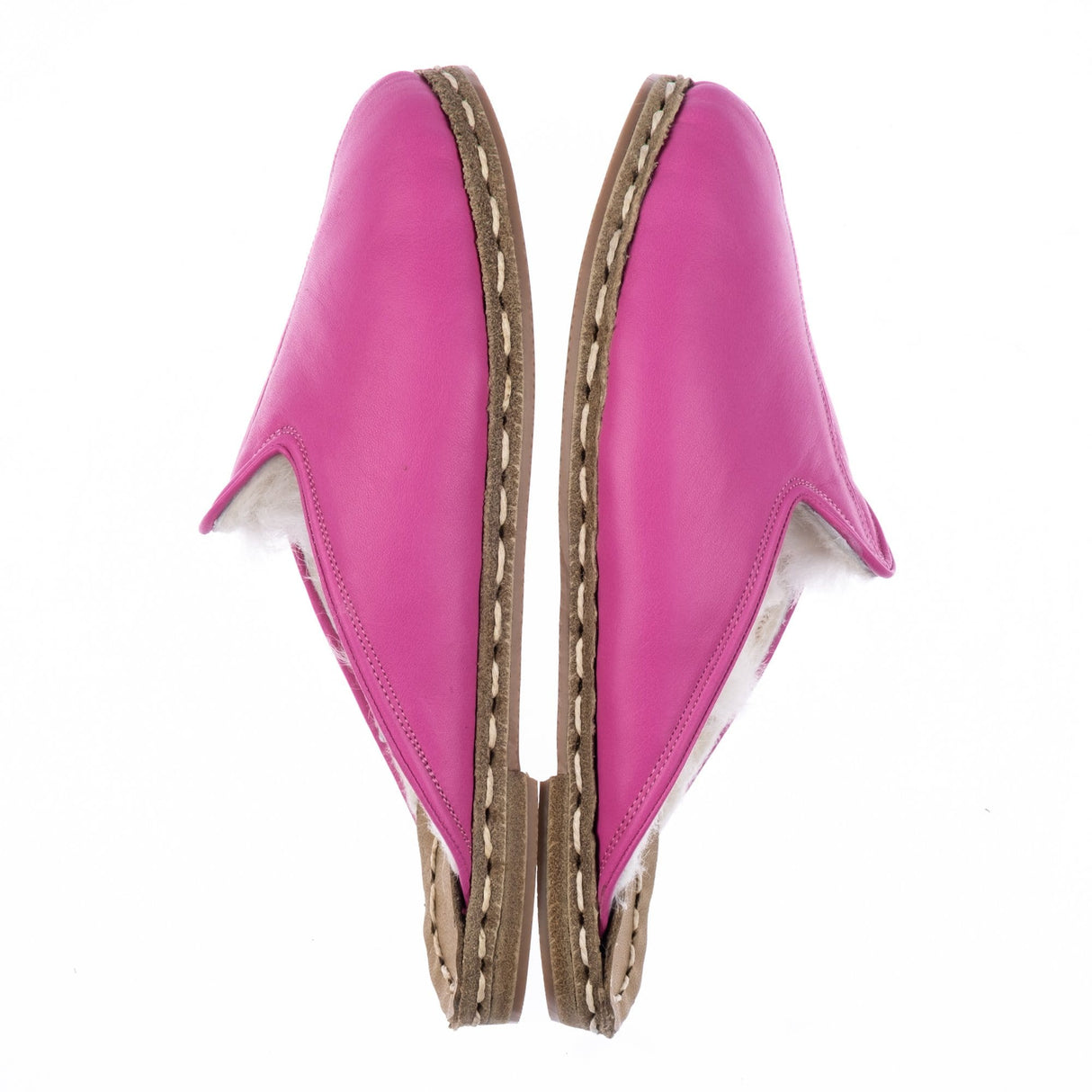 Women's Fuchsia Slippers from Atlantis Handmade Shoes