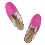 Women's Fuchsia Slippers from Atlantis Handmade Shoes