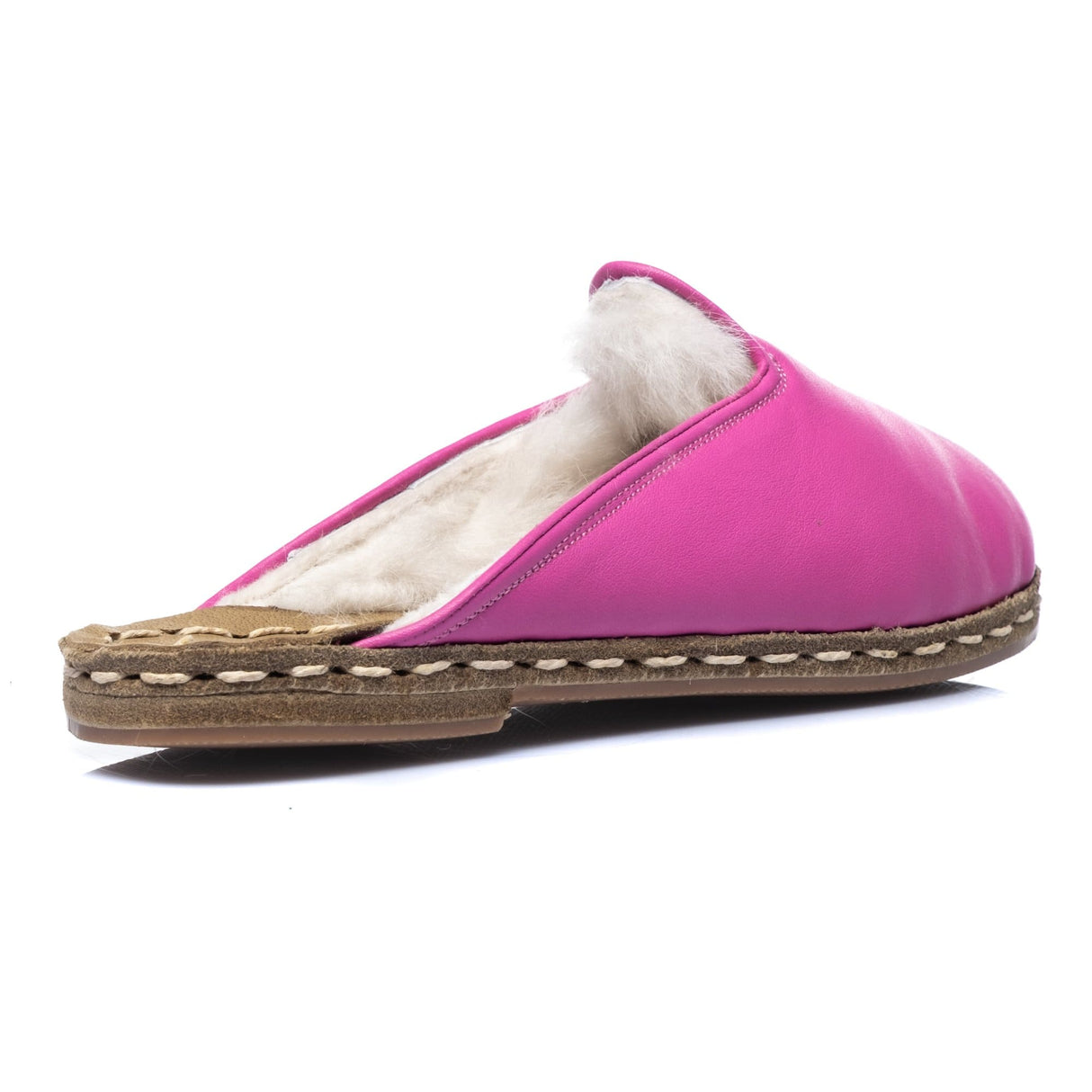 Women's Fuchsia Slippers from Atlantis Handmade Shoes