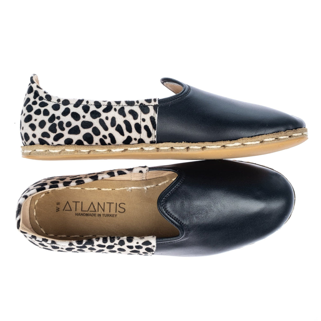 Women's Polka Dots Slip On Shoes from Atlantis Handmade Shoes