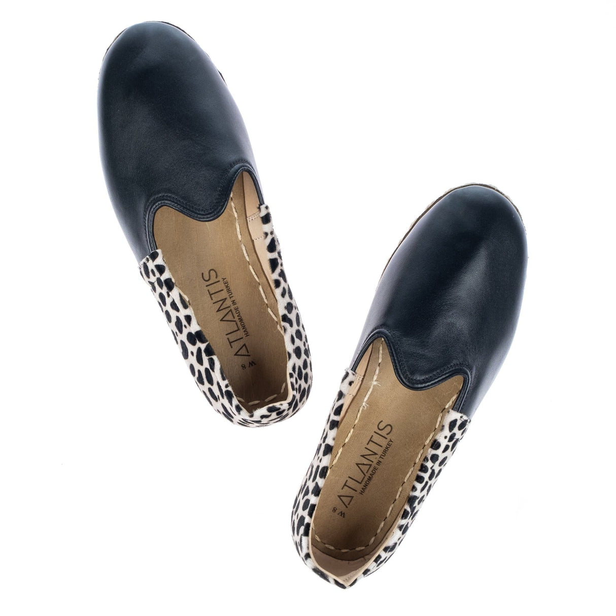 Women's Polka Dots Slip On Shoes from Atlantis Handmade Shoes
