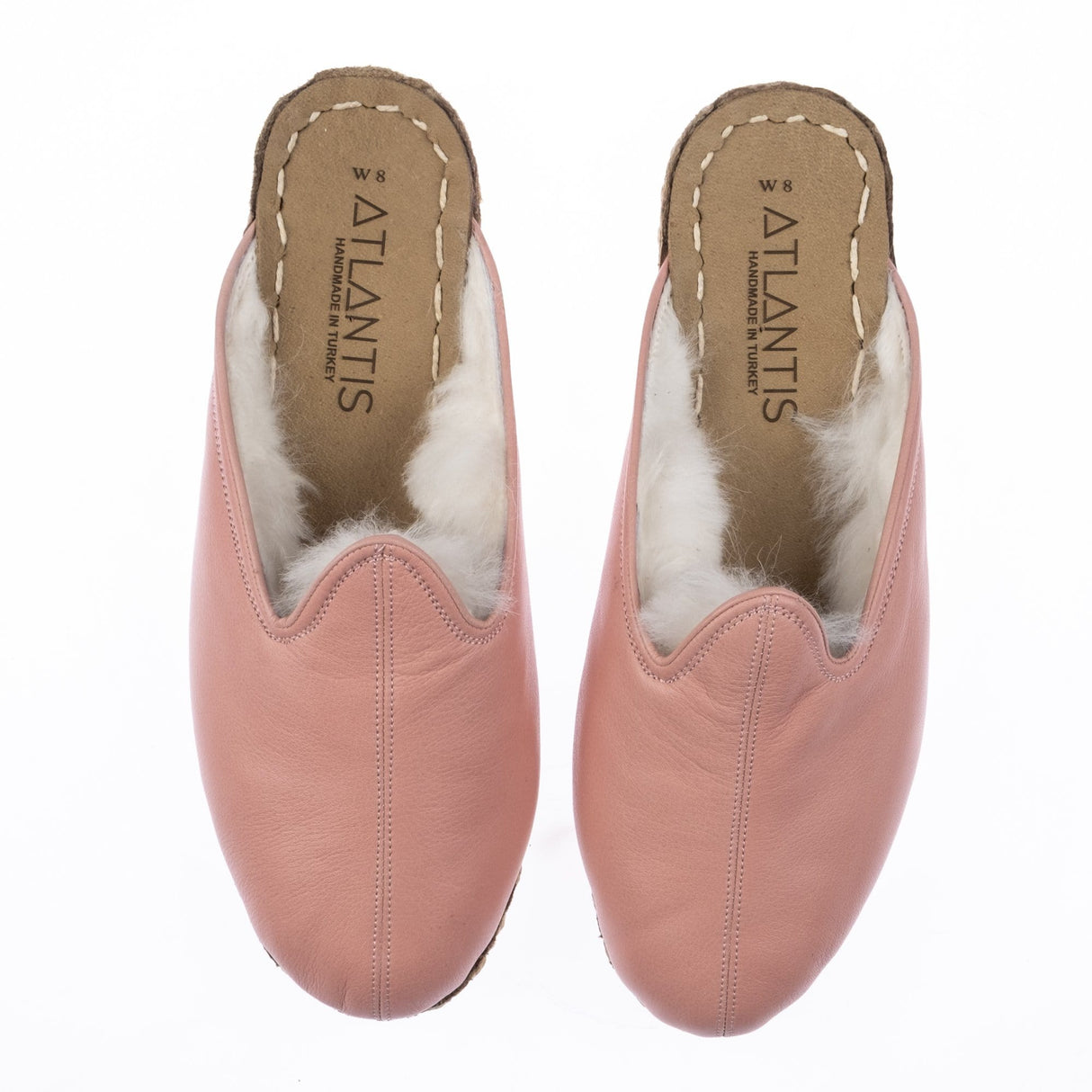 Men's Rose Shearling Slippers From Atlantis Handmade Shoes