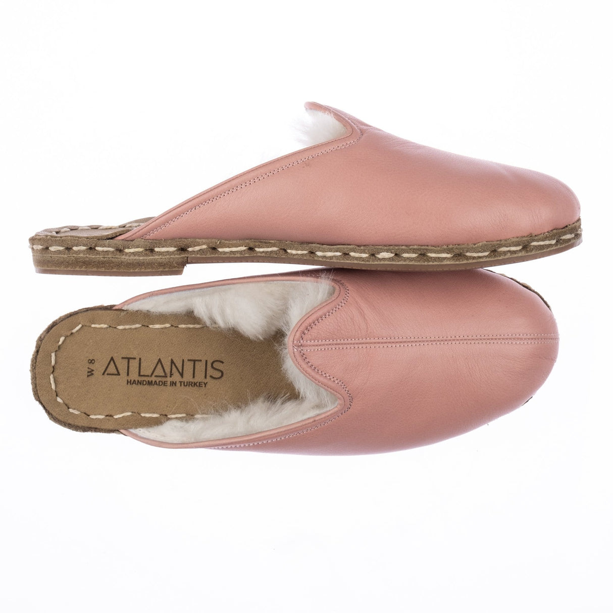 Men's Rose Shearling Slippers From Atlantis Handmade Shoes