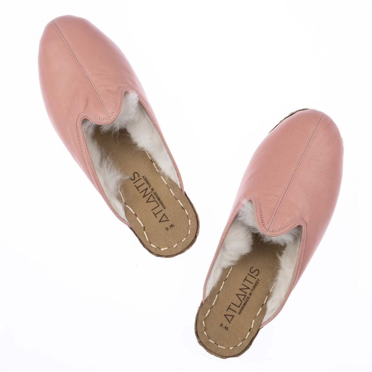 Men's Rose Shearling Slippers From Atlantis Handmade Shoes