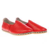 Men's Red Slip On Shoes from Atlantis Handmade Shoes