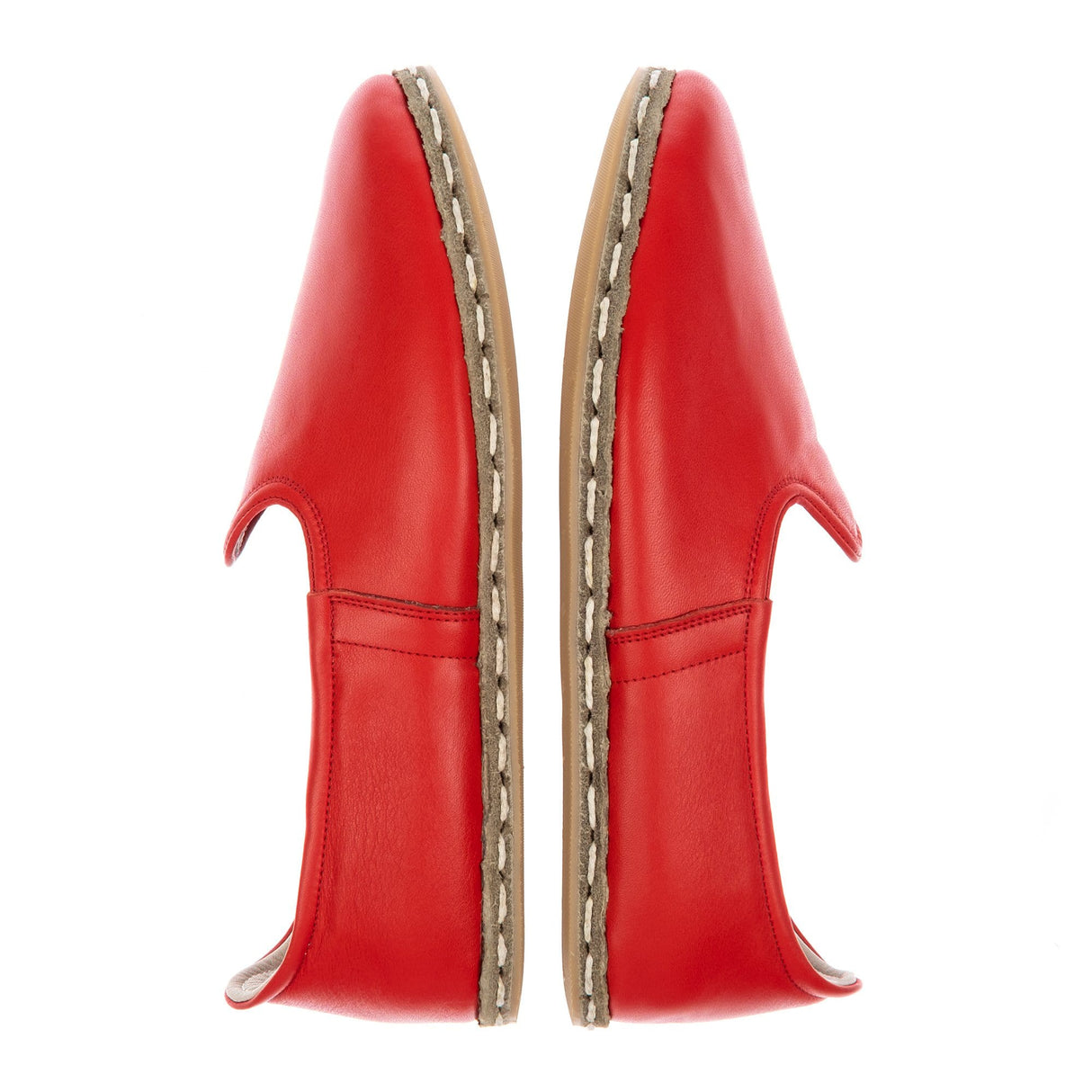 Men's Red Slip On Shoes from Atlantis Handmade Shoes