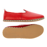 Women's Red Slip On Shoes from Atlantis Handmade Shoes