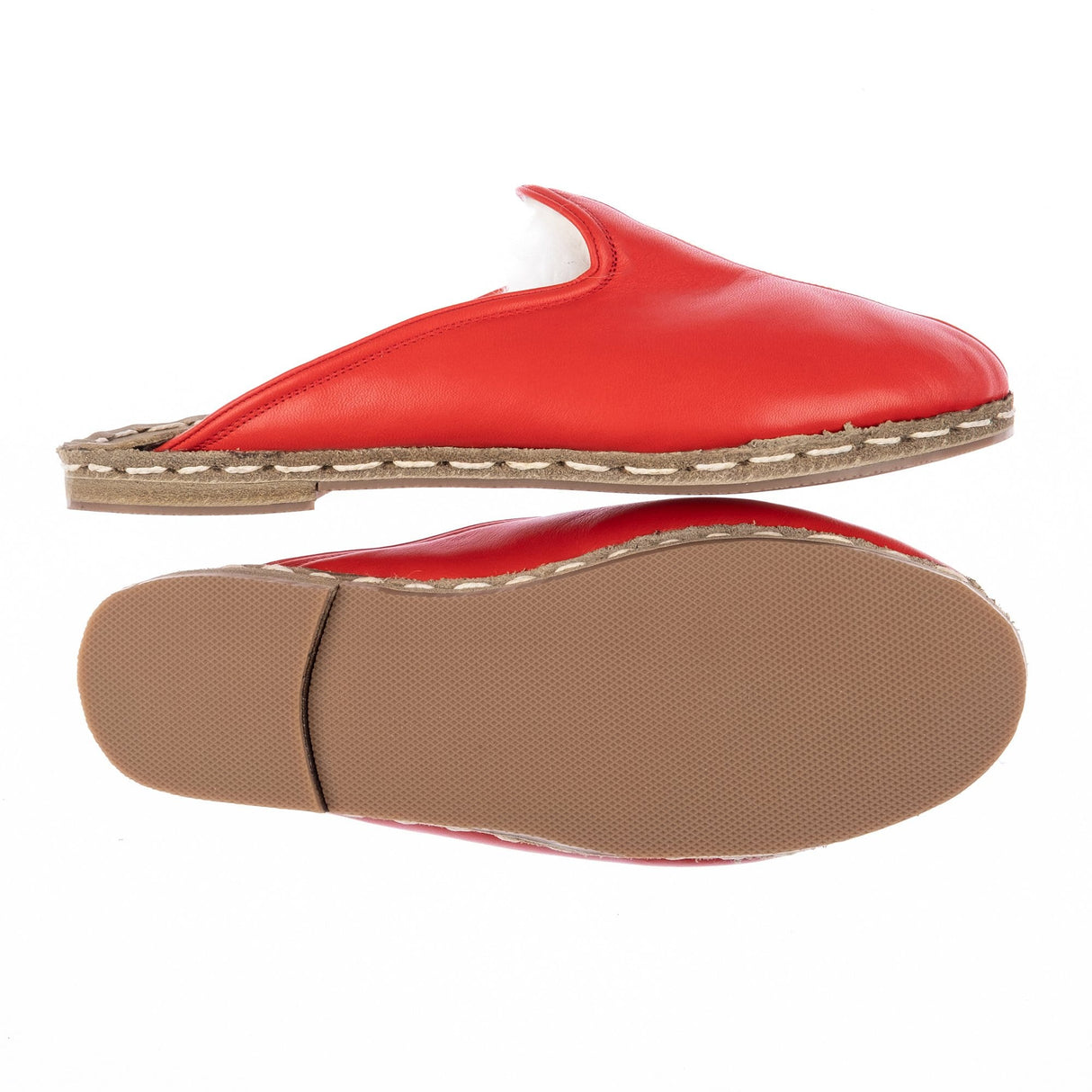 Men's Red Shearlings from Atlantis Handmade Shoes