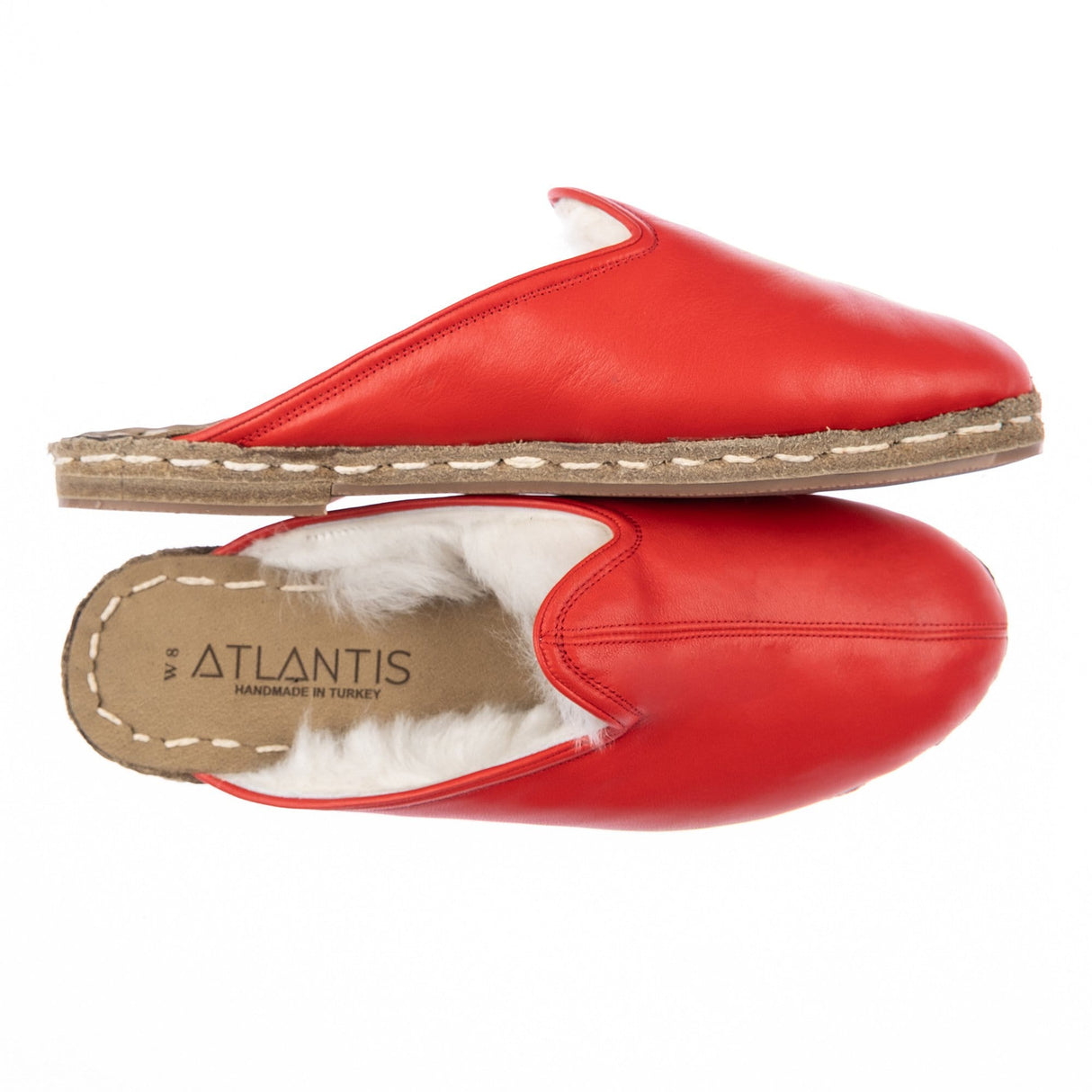 Men's Red Shearlings from Atlantis Handmade Shoes