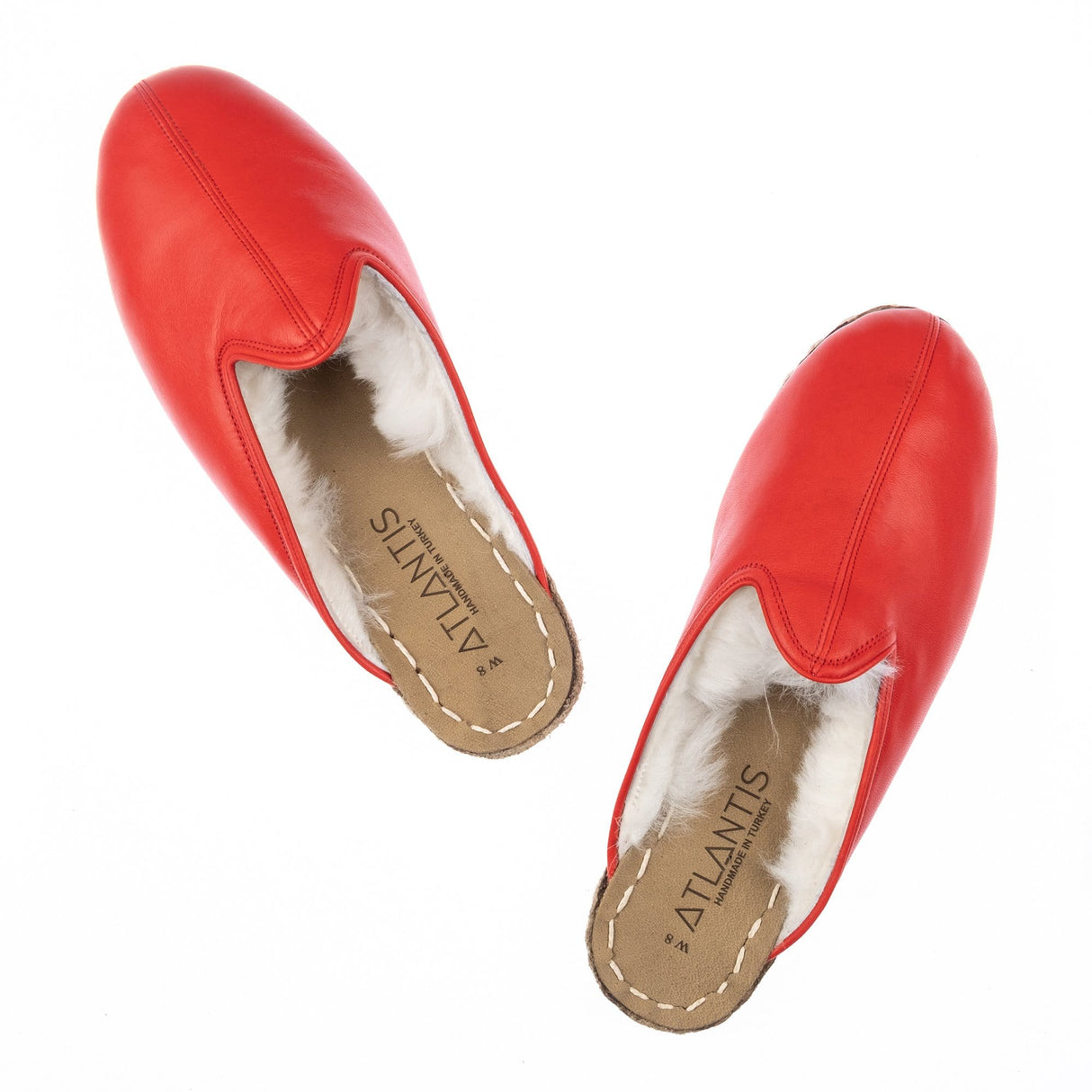 Men's Red Shearlings from Atlantis Handmade Shoes