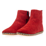 Women's Red Boots from Atlantis Handmade Shoes