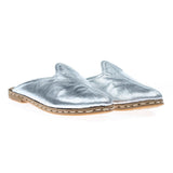 Women's Silver Slippers from Atlantis Handmade Shoes