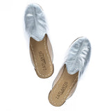 Women's Silver Slippers from Atlantis Handmade Shoes