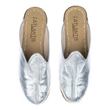 Women's Silver Slippers from Atlantis Handmade Shoes