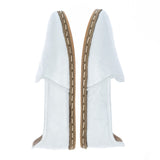 Men's Wrinkled White Slip On Shoes from Atlantis Handmade Shoes