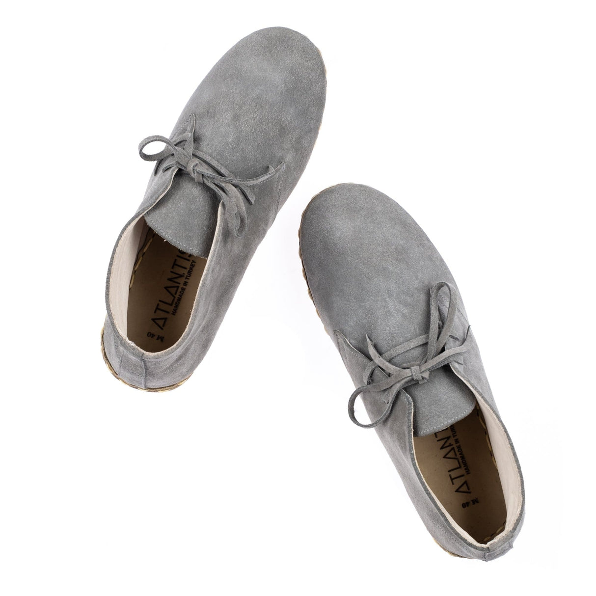 Men's Gray Boots From Atlantis Handmade Shoes