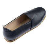 Men's Wrinkled Black Slip On Shoes from Atlantis Handmade Shoes