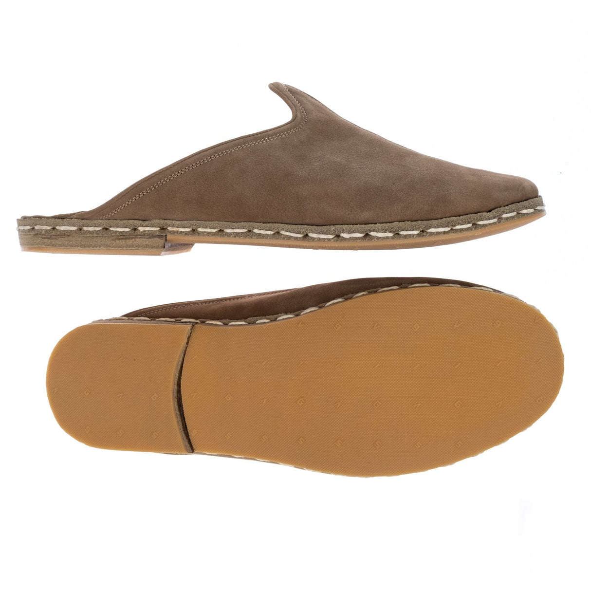 Women's Beige Slippers from Atlantis Handmade Shoes