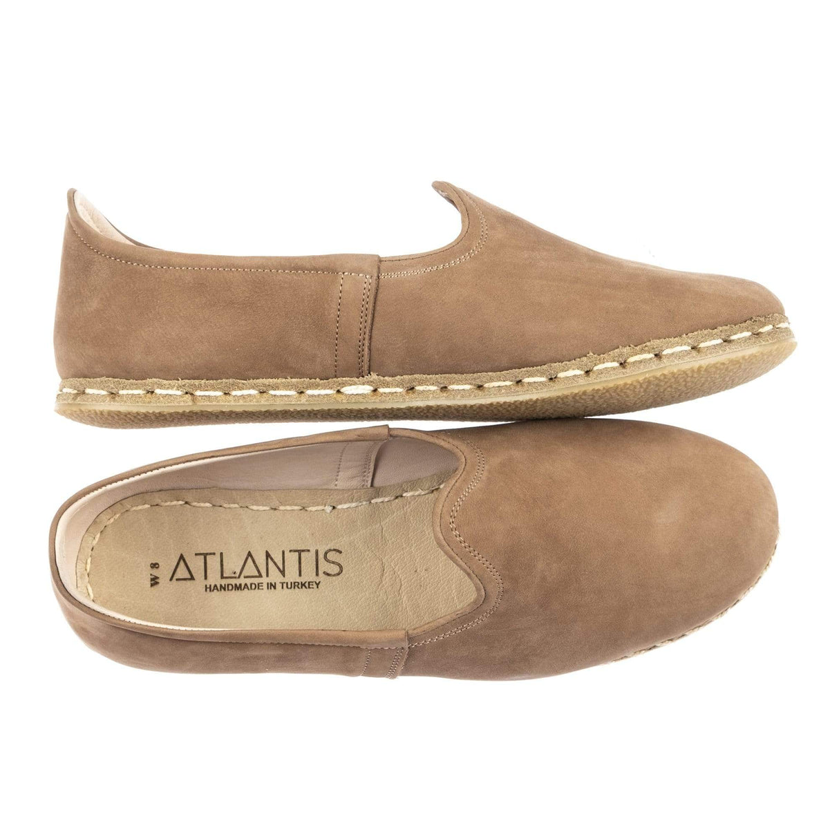 Men's Desert Sand Slip On Shoes from Atlantis Handmade Shoes