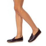Men's Maroon Slip On Shoes from Atlantis Handmade Shoes