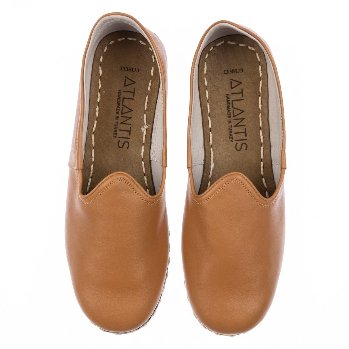 Men's Coconut Brown Slip On Shoes from Atlantis Handmade Shoes