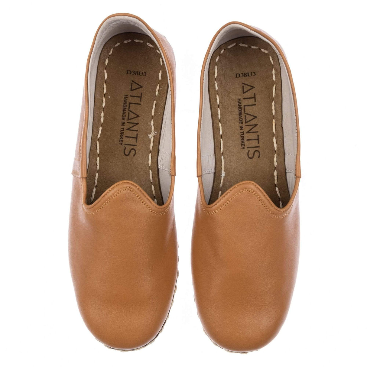Women's Coconut Brown Slip On Shoes from Atlantis Handmade Shoes