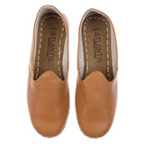 Women's Coconut Brown Slip On Shoes from Atlantis Handmade Shoes