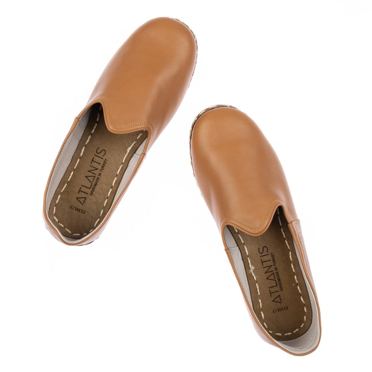 Men's Coconut Brown Slip On Shoes from Atlantis Handmade Shoes