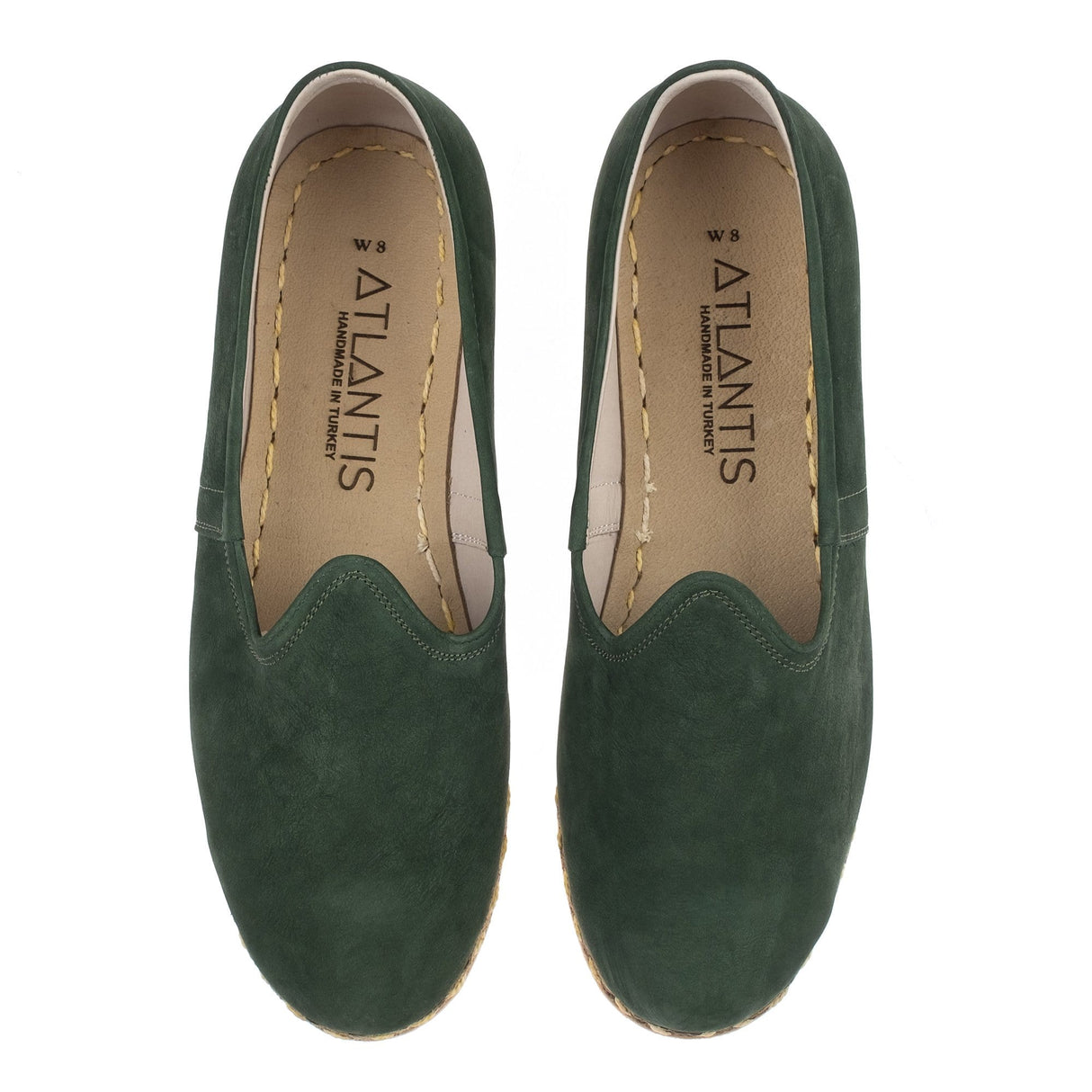 Men's Green Nubucks from Atlantis Handmade Shoes