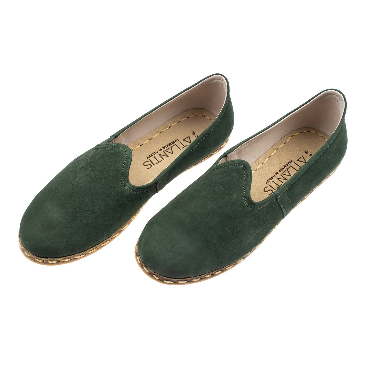 Men's Green Nubucks from Atlantis Handmade Shoes