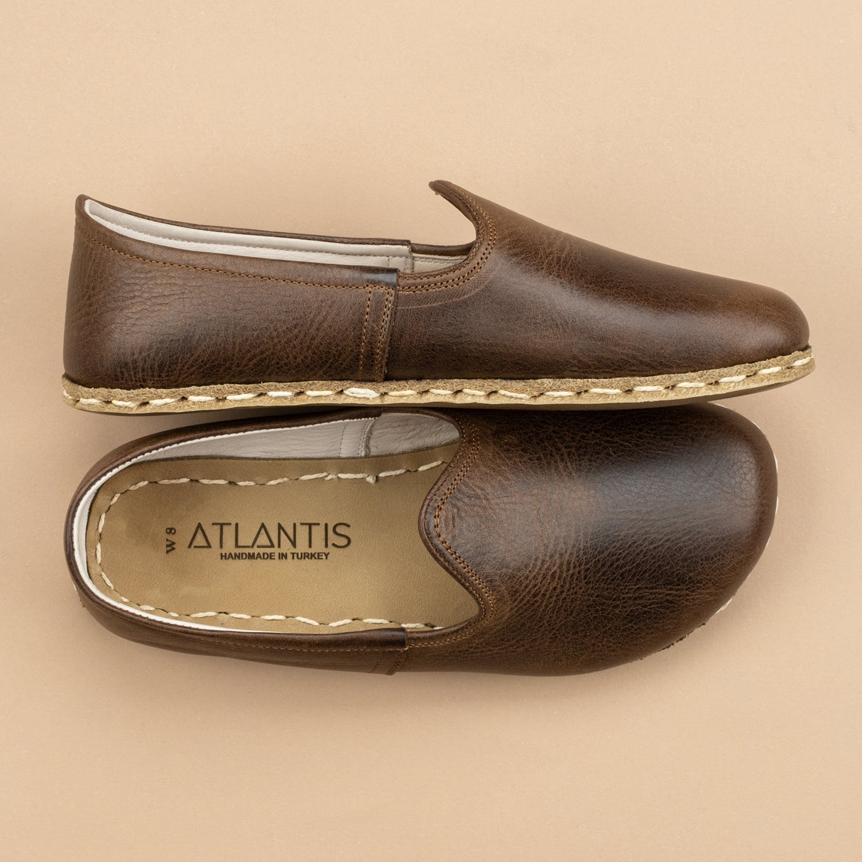 Women's Coffee Barefoots from Atlantis Handmade Shoes
